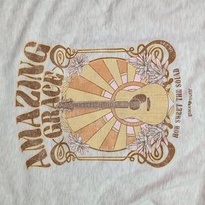 Various Sizes-Amazing Grace Guitar Women's T-Shirt-NWT